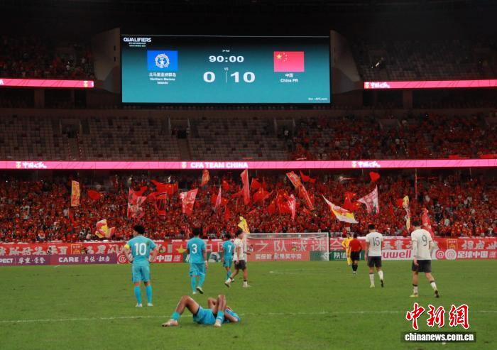 中国队100横扫北马里亚纳群岛队 预选赛两连胜锁