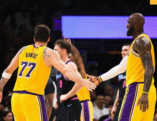 湖人8连胜稳固西部第三 詹姆斯三双东契奇60分引